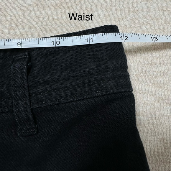 Zara Women’s Black Cotton The Marine Straight High Rise Wide-Leg Jeans Size 2 - Picture 5 of 9